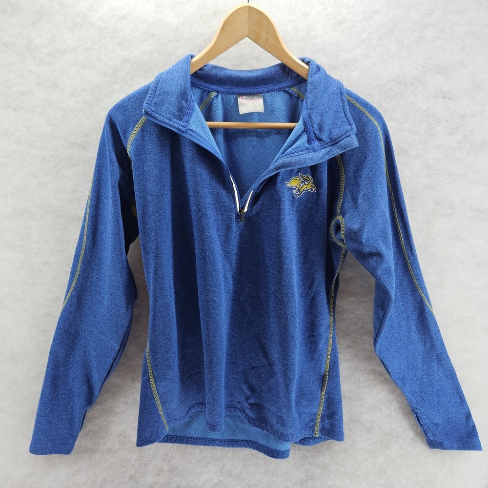 SDSU Jackrabbits Knights Apparel‎ Women's Blue Long Sleeve Activewear 1/4 Zip